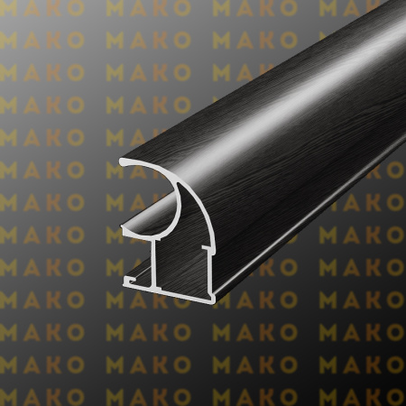 Профиль вертикальный асимметричный MS125V Венге табако (A51)